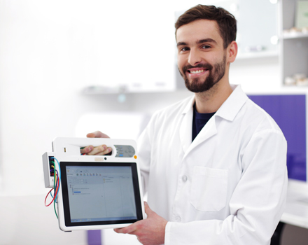 Doctor with Device